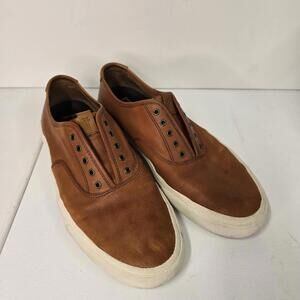 Frye Men's‎ Brown Leather Slip-On Sneakers size 12
